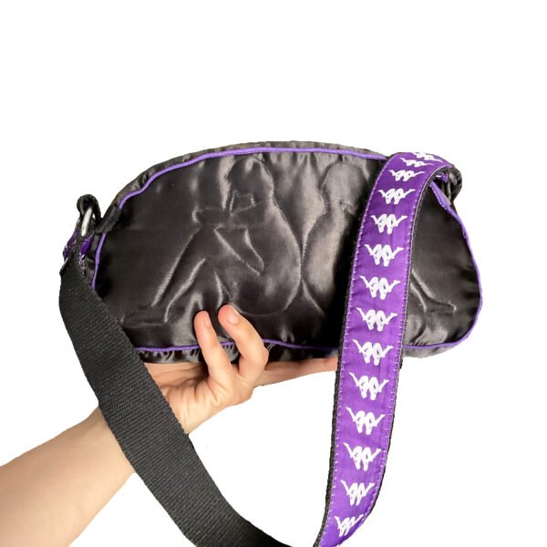 Bolso kappa morado upcycling