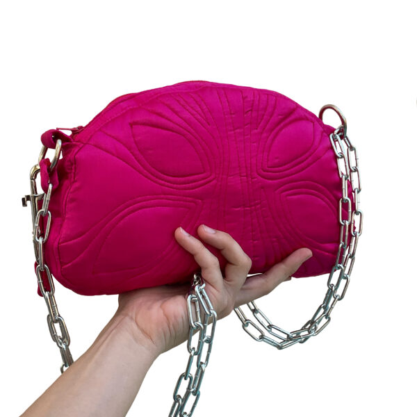 Bolso fucsia estampado maripos