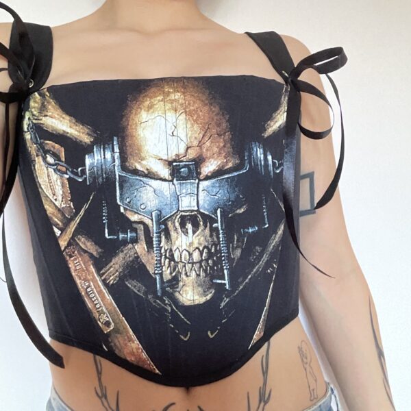 Corsé Megadeth talla M-L upcycling